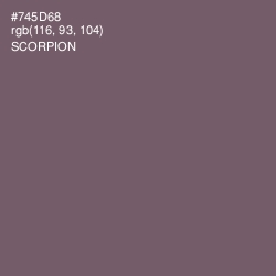#745D68 - Scorpion Color Image
