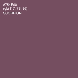 #754E60 - Scorpion Color Image