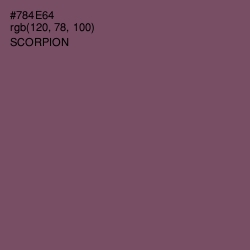 #784E64 - Scorpion Color Image