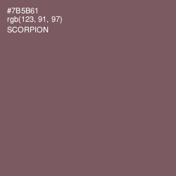 #7B5B61 - Scorpion Color Image