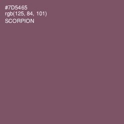 #7D5465 - Scorpion Color Image