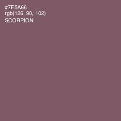 #7E5A66 - Scorpion Color Image