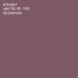 #7E5A67 - Scorpion Color Image