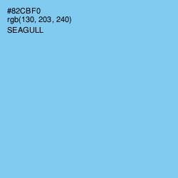 #82CBF0 - Seagull Color Image