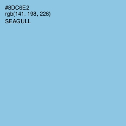 #8DC6E2 - Seagull Color Image