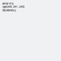 #F0F1F3 - Seashell Color Image