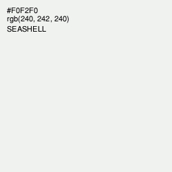 #F0F2F0 - Seashell Color Image