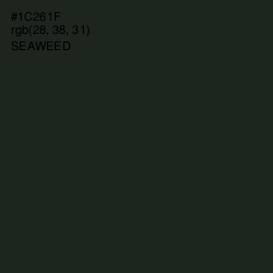 #1C261F - Seaweed Color Image