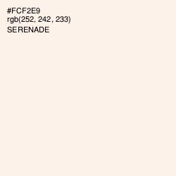 #FCF2E9 - Serenade Color Image