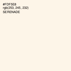 #FDF5E8 - Serenade Color Image