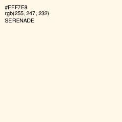 #FFF7E8 - Serenade Color Image