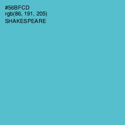 #56BFCD - Shakespeare Color Image