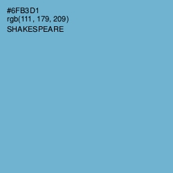 #6FB3D1 - Shakespeare Color Image