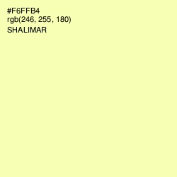#F6FFB4 - Shalimar Color Image