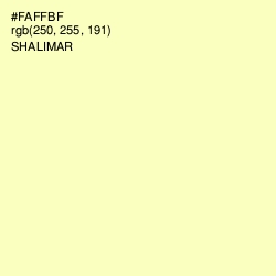 #FAFFBF - Shalimar Color Image