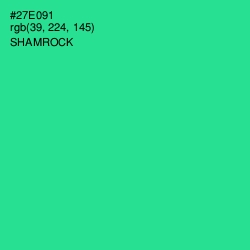 #27E091 - Shamrock Color Image