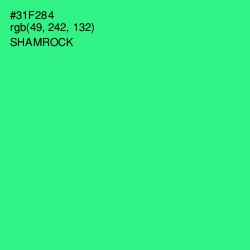#31F284 - Shamrock Color Image