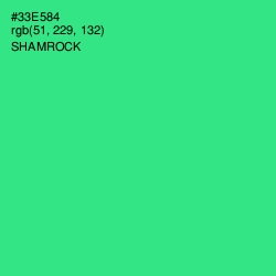 #33E584 - Shamrock Color Image