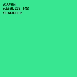 #38E591 - Shamrock Color Image