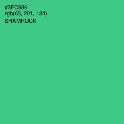 #3FC986 - Shamrock Color Image