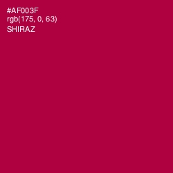 #AF003F - Shiraz Color Image