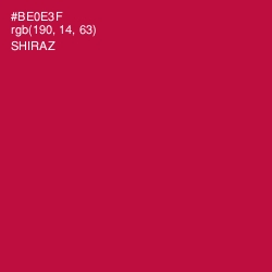 #BE0E3F - Shiraz Color Image