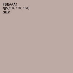 #BEAAA4 - Silk Color Image