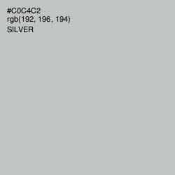 #C0C4C2 - Silver Color Image