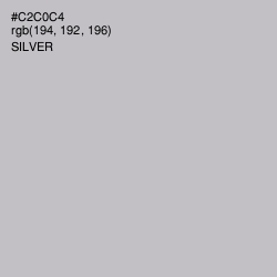 #C2C0C4 - Silver Color Image