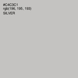 #C4C3C1 - Silver Color Image