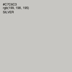 #C7C6C3 - Silver Color Image