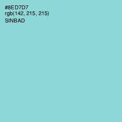 #8ED7D7 - Sinbad Color Image