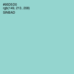#95D5D0 - Sinbad Color Image