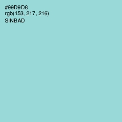 #99D9D8 - Sinbad Color Image