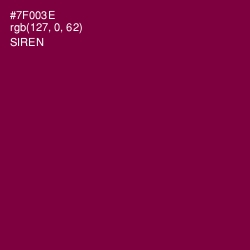 #7F003E - Siren Color Image