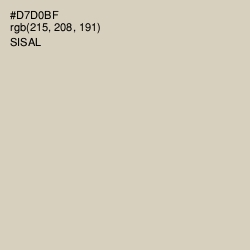 #D7D0BF - Sisal Color Image