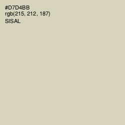 #D7D4BB - Sisal Color Image