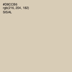 #D8CCB6 - Sisal Color Image