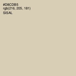 #D8CDB5 - Sisal Color Image