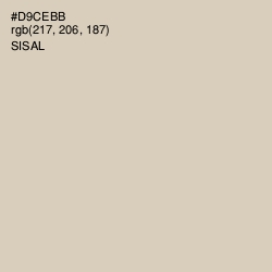 #D9CEBB - Sisal Color Image