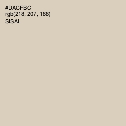 #DACFBC - Sisal Color Image