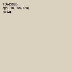 #DAD0BD - Sisal Color Image
