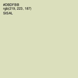 #DBDFBB - Sisal Color Image
