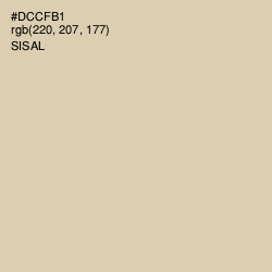 #DCCFB1 - Sisal Color Image