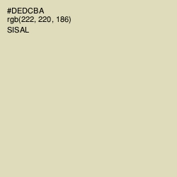 #DEDCBA - Sisal Color Image