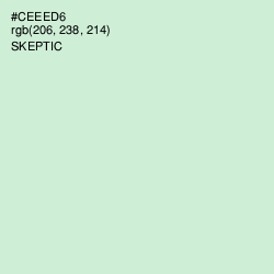 #CEEED6 - Skeptic Color Image