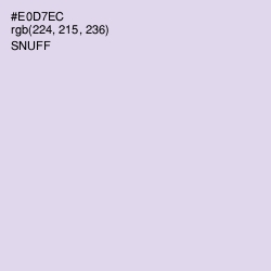 #E0D7EC - Snuff Color Image