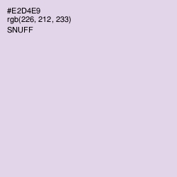 #E2D4E9 - Snuff Color Image