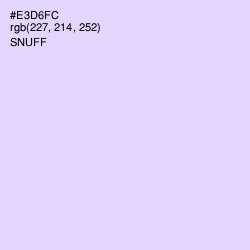 #E3D6FC - Snuff Color Image