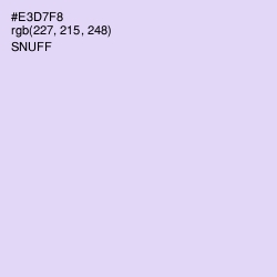 #E3D7F8 - Snuff Color Image